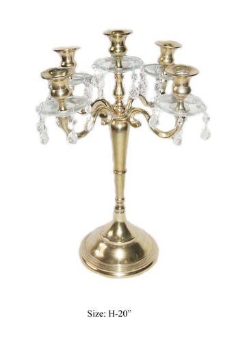 Table Top Brass Candelabra