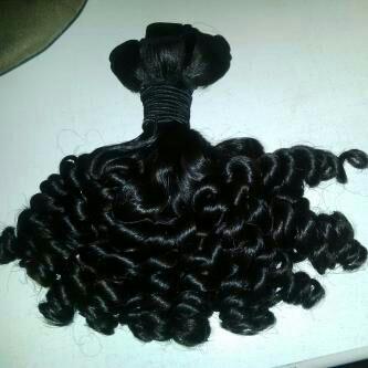 Bottom Curly Hair - Indian Human Hair, 203.2 - 355.6 mm Length, Lustrous Black Curls | Silky, Bouncy, Customizable for All Ages