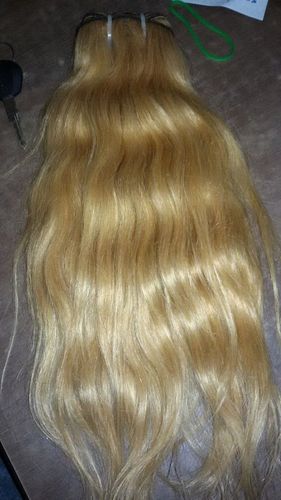 Natural Wavy Hair - Indian Human Hair, 203.2-355.6mm Length, Golden Color | No Shedding, Tangle Free, Nits & Lice Free