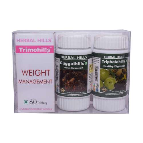 Ayurvedic Medicine for Weight Management - Slimming Tablets - Trimohills Combination Pack
