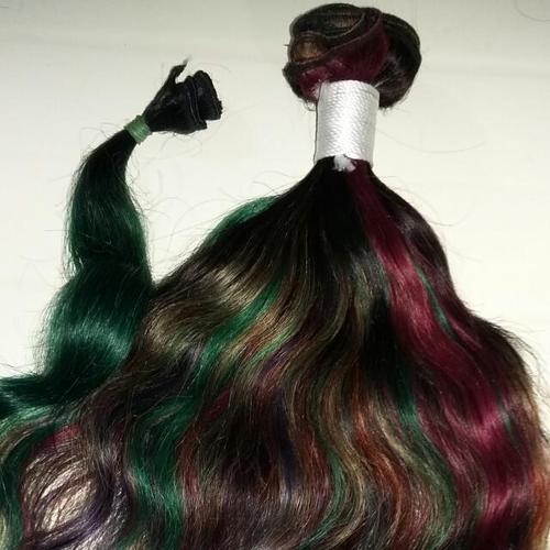 Colored Human Hair