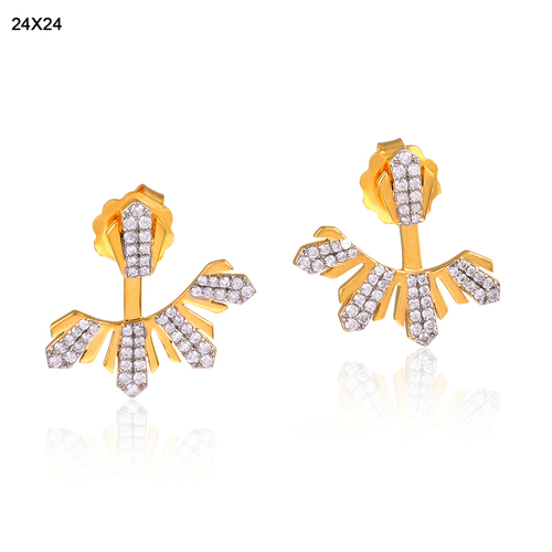 Gold Diamond Ear jacket