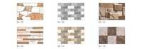 Decorative Wall Tiles - Ceramic, International Standard Size, Brown | Crack Free, Lightweight, Waterproof, Durable, Customizable
