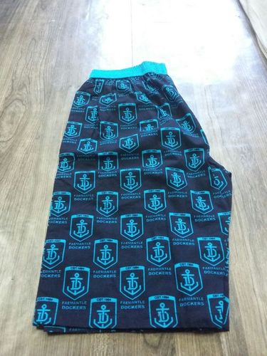 Printed Capri - Cotton Blend Varied Sizes Teal | Stylish Design Soft Fabric Comfortable Fit Durable Material Trendy Prints