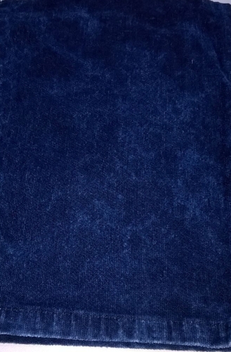 Wash Effect of Indigo Velvet Stretch