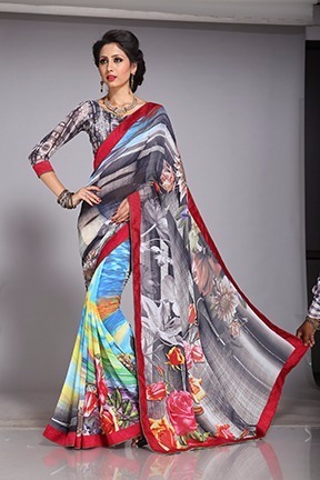 Digital Printed Sarees