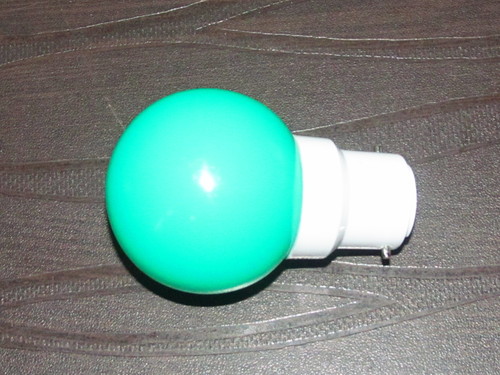 Cfl LED Bulb - Aluminum & Ceramic, Oval Shape, Green Color | Environment Friendly, Long Lifespan, Bright Illumination