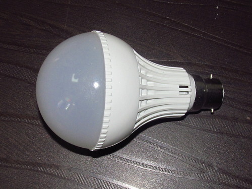 LED Bulb - Aluminum & Ceramic, Oval Shape | Indoor Lighting, White Color, 6-Month Warranty