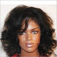 Stylish Full Lace Wig - Synthetic Hair, Glossy Black Color | Easy Usage, No Tangling, Quality Tested
