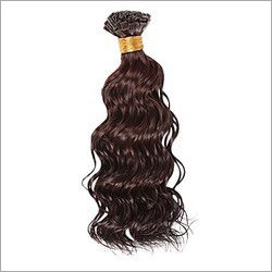 Black Tip Curly Weft Hair