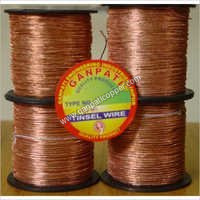 Braided Tinsel Lead Wire - Color: Brown