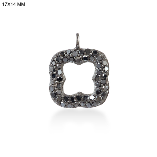 Black Diamond Charms Pendant Jewelry Gender: Women