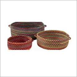 Multi Color Crafted Rope Baskets