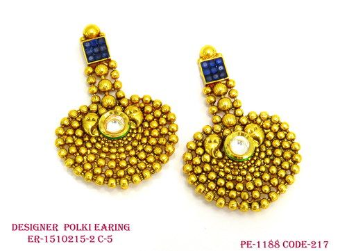 Designer Antique Polki Earring