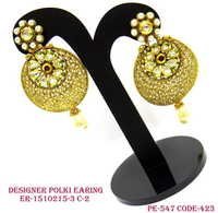 Designer Polki Earring