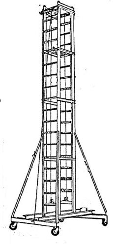 Aluminium Telescopic Tower Ladder