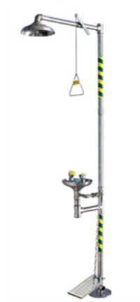 Combination Safety Shower (foot operated)