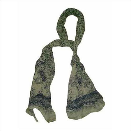 Trendy Scarf - Silk, 50x5 Inches, Olive Green | Soft Material, Floral Pattern, Lightweight, Durable, Stylish Design