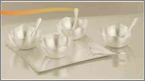 Round Polished Desert Set