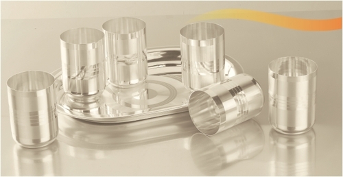 Polished Glass Serving Sets