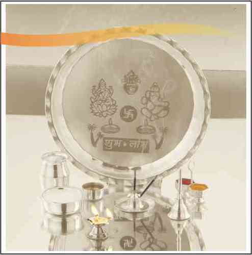 Plain Pooja Thali Set