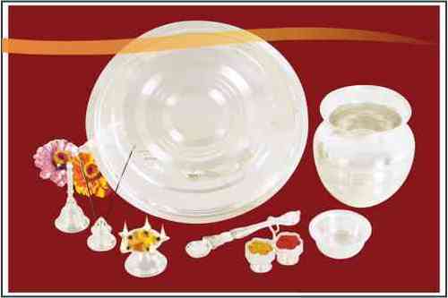 Round Pooja Thali Set