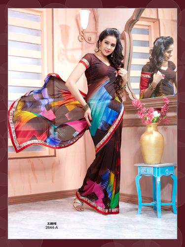 Ujala Work Border Sarees