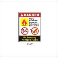 Multi Color No Smoking Signs