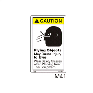 Flying Objects Hazard Sign