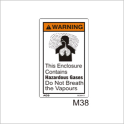 Hazardous Vapors Sign