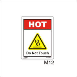 Red And White Hot Surface Sign