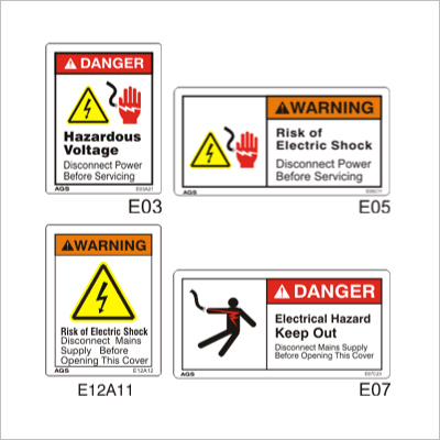 Electric Shock Hazard Sign