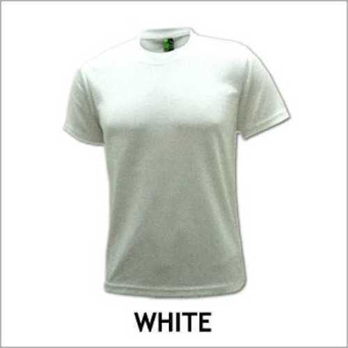 Round Neck White T - Shirt By NEWGENN INDIA