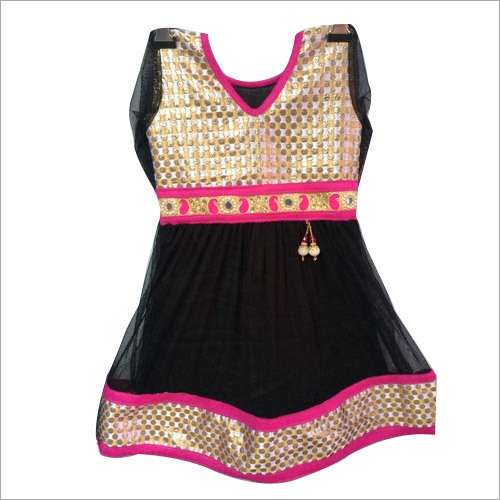 Kids Anarkali Embroidery Suit