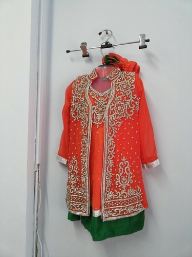 Hand work anarkali with jacket
