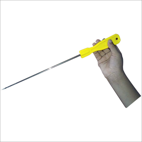 Pappad Stick - Plastic & Stainless Steel, 12 Inches Length | Durable, Ergonomic Handle Grip, Rustproof, Seamless Finish, Unmatched Design