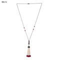 925 Silver Gemstone Tassel Necklace Jewelry