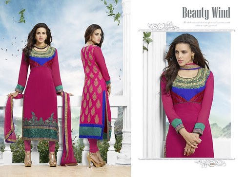 Red colour Long Goergette Suits