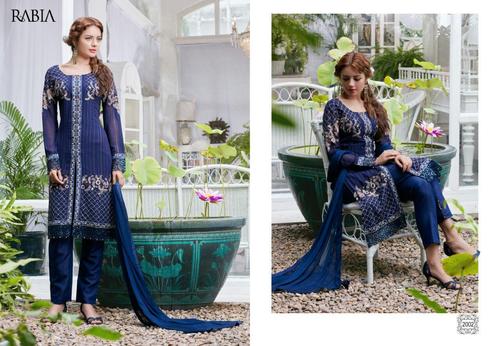 violet colour long goergett suit