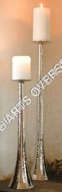 Aluminum Floor Candle Holders