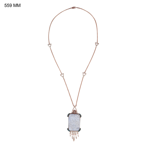 Antique Shell Cameo Necklace 