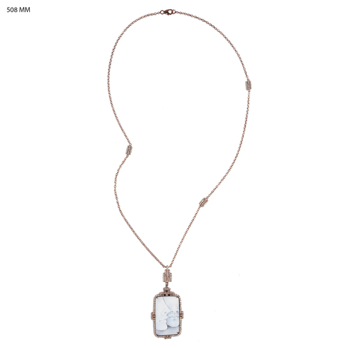 Shell Cameo Lover Necklace