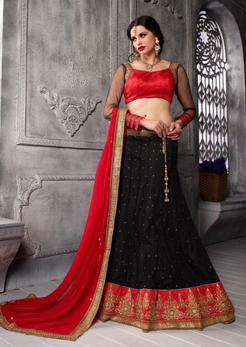 Black-Color-Lehenga