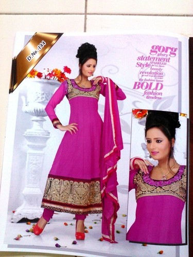 Satin Salwar Kameez