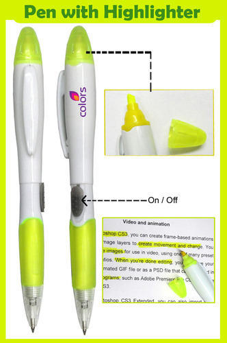 Pen with Highlighter