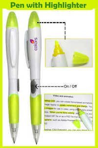Pen with Highlighter