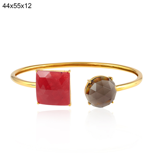 Beautiful Ruby Cuff Bangles