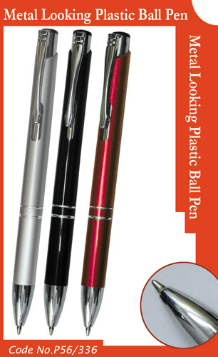 Plastic Ball Pen ( Metal Look )