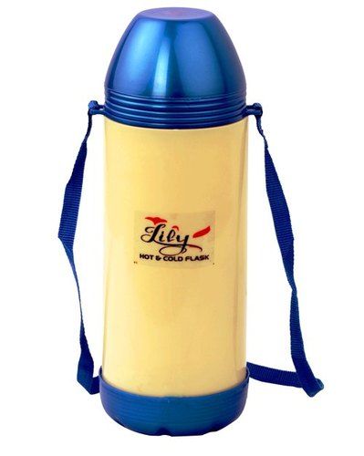 Cream And Blue Flask