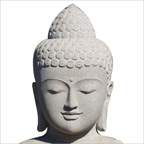 Stone Buddha Head Statue